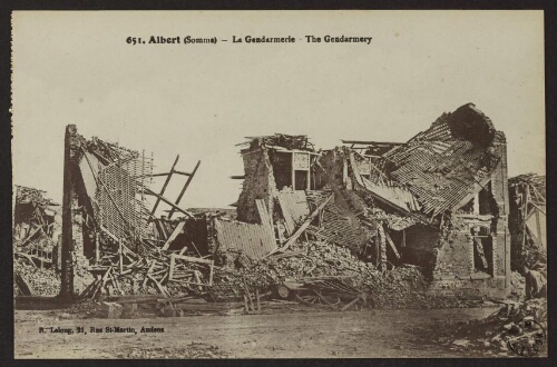 Albert (Somme) - La gendarmerie - The gendarmery