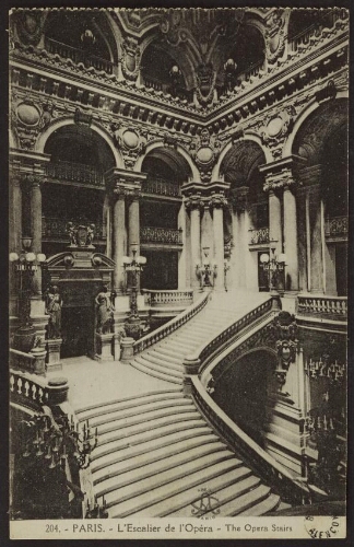 Paris. - L'escalier de l'opéra - The opera stairs 