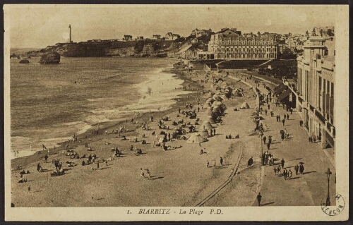 Biarritz - La plage P.D.