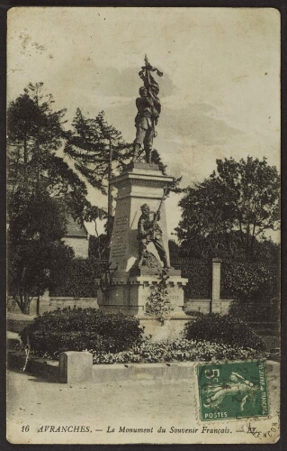 Avranches. - Le monument du souvenir français. - LL.