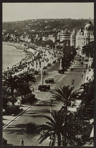 La Côte d'Azur 1876 Nice. La promenade des anglais 