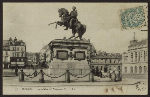 Rouen. - La statue de Napoléon Ier. - LL. 