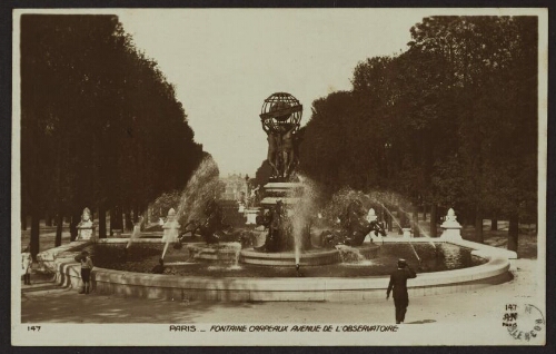 Paris. - Fontaine Carpeaux avenue de l'observatoire 