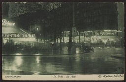 Montparnasse. La nuit. La pluie 