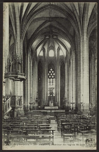 Ambert, intérieur de l'église St-Jean 