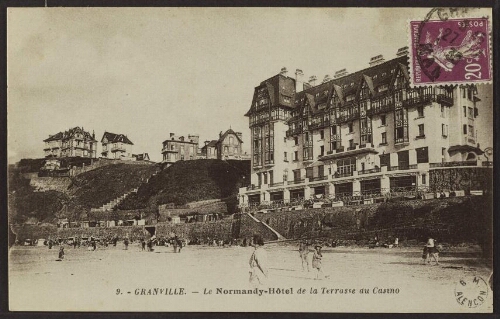 Granville. - Le Normandy-Hôtel de la terrasse du casino 