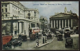 London, Bank of England and Royal exchange 