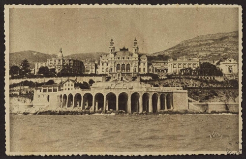 La douce France - 22/260 - Monte-Carlo. Le casino et la ville vus de la mer 