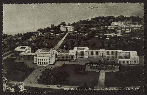 Genève - Le nouveau palais des Nations et le B. I. T. 