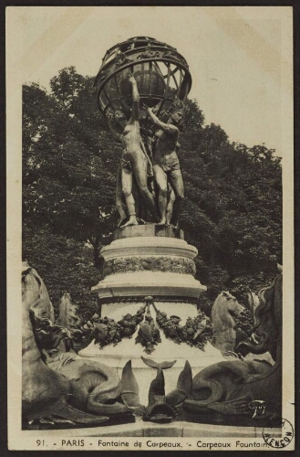 Paris. - Fontaine de Carpeaux. - Carpeaux fountain 