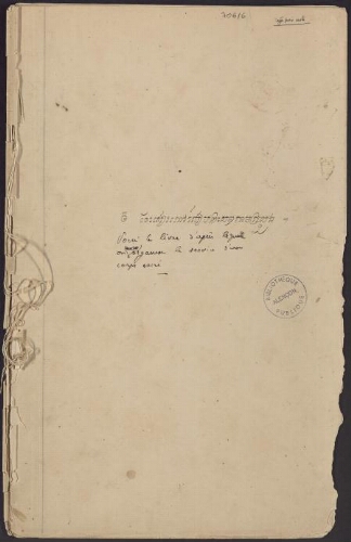 Mœurs cambodgiennes. 6. Naeh síev bhauv rapíep brah sabv tám krasuong / Voici le livre d’après lequel on organise le service d’un corps sacré