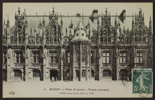 Rouen - Palais de justice - Façade principale 