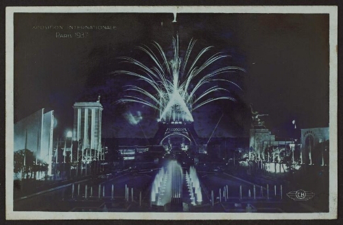 Exposition internationale Paris 1937. 205 Vue d'ensemble illuminée