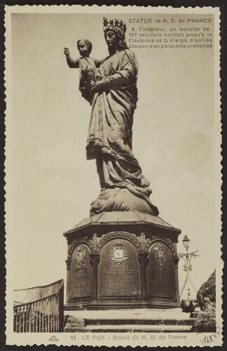 Le Puy - Statue de N. D. de France