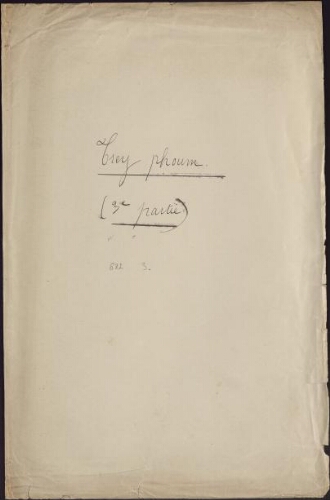 Tray-Phoum, autre manuscrit. 3 - Trey phoum (3ème partie)