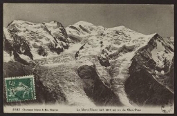 Le Mont-Blanc (altitude 4810 mètres) vu de Plan-Praz 