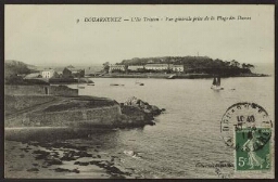 Douarnenez. - L'île Tristan - Vue générale prise de la plage des dames 