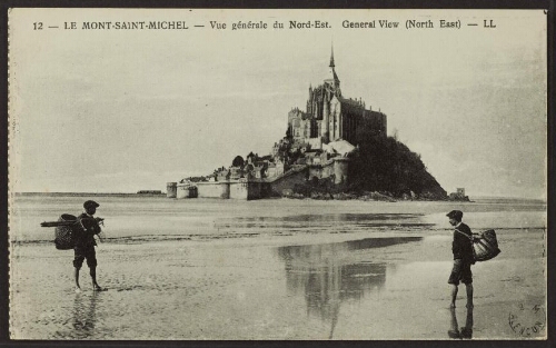 Le Mont-Saint-Michel - Vue générale du Nord-Est. General view (North east) - LL