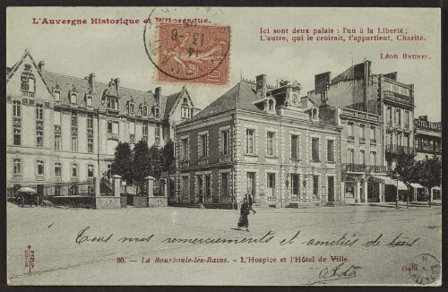 La Bourboule-les-Bains. - L'hospice et l'hôtel de ville 