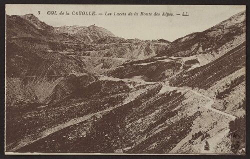 Col de la Cayolle. - Les lacets de la route des Alpes - LL.