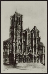 Bourges. Façade de la cathédrale 