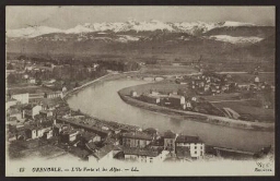 Grenoble. - L'île Verte et les Alpes. - LL