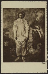 Musée du Louvre. (Watteau) Gilles Portrait of a clown 