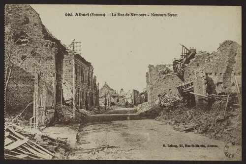 Albert (Somme) - La rue de Nemours - Nemours street 