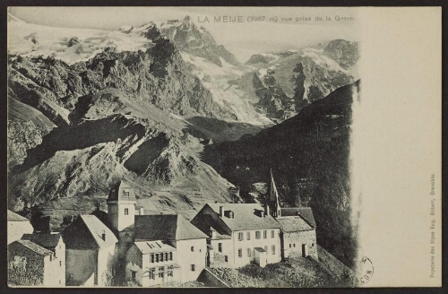La Meije (3987 mètres) vue prise de La Grave