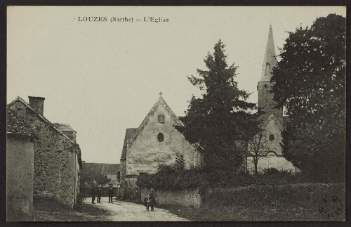 Louzes (Sarthe) - L'église 