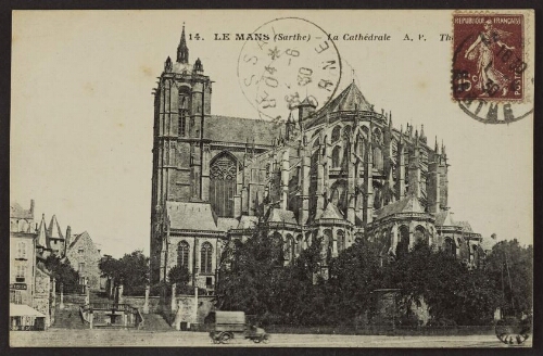 Le Mans (Sarthe) - La cathédrale A. P. The cathedral 