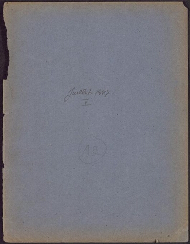 Voyage au Cambodge 1886-1887. 12. Cahier n°12 : « 1887 – Juillet (1) »