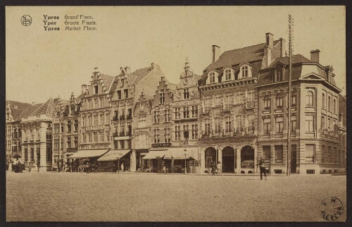 Ypres. Grand'Place. Yper. Groote Plaats. Ypres. Market place 