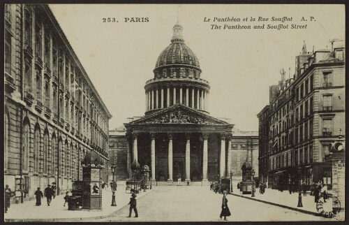 Paris - Le Panthéon et la rue Soufflot A. P. The Pantheon and Soufflot street 