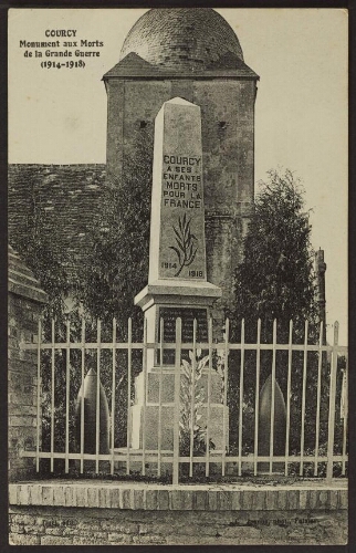 Courcy. Monument aux morts de la Grande guerre (1914-1918) 