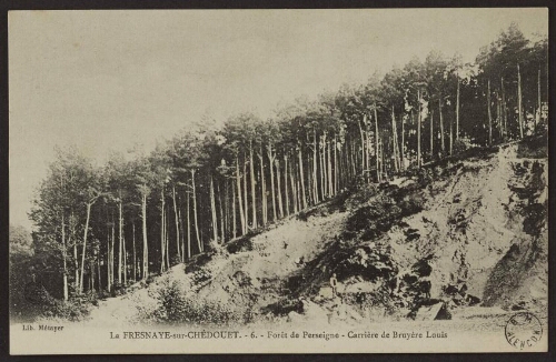 La Fresnaye-sur-Chédouet. - 6. - Forêt de Perseigne - Carrière de Bruyère Louis 