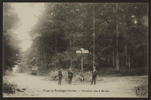Forêt de Perseigne (Sarthe) - Carrefour des 4 gardes