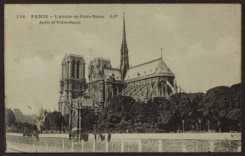 Paris - L'Abside de Notre-Dame LIP Apsis of Notre-Dame 