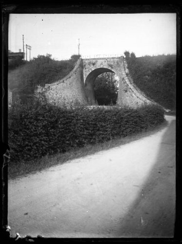Saint-Gervais-du-Perron (Orne) : viaduc de Saint-Gervais-du-Perron, le 13 juillet 1929