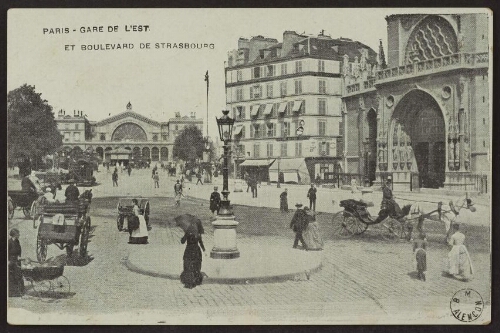Paris - Gare de l'Est et boulevard de Strasbourg 