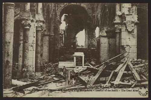 Albert (Somme) - Intérieur de la basilique - Le maître-autel - Interior of the basilic - The great altar 